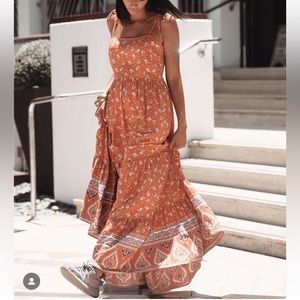 Forever 21 Floral Ruffle-Hem Cami Maxi Dress
